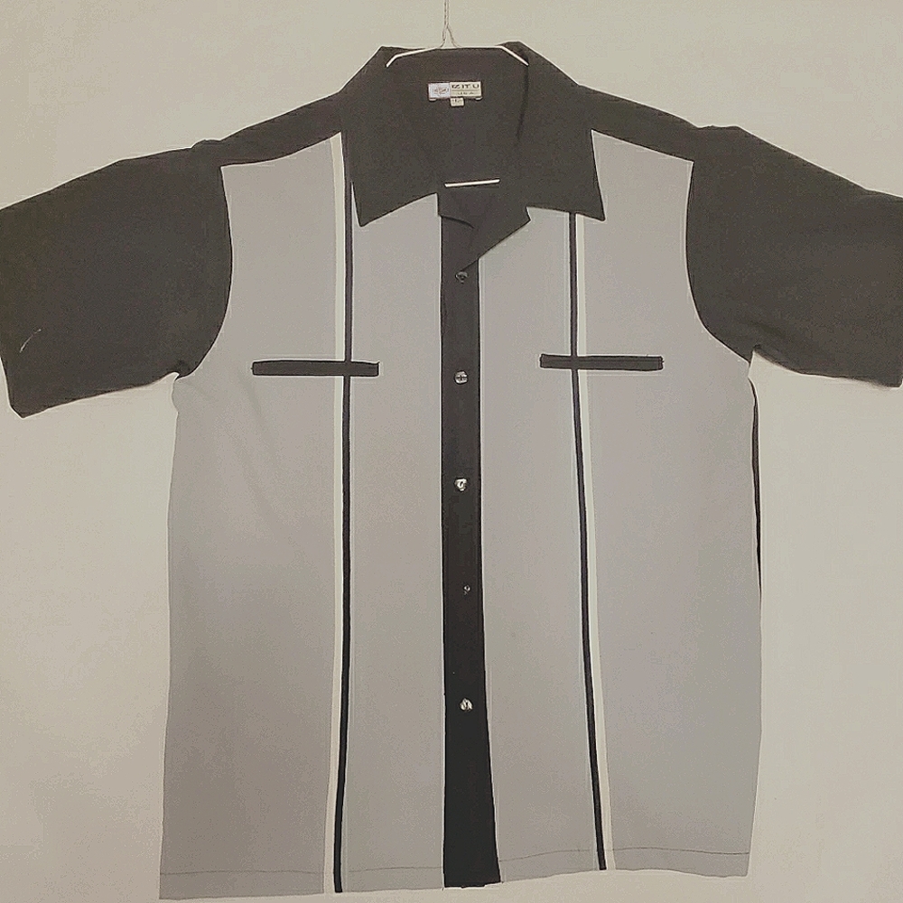 1980's vintage IZ IT U bowling shirt
